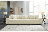 Lindyn Ivory 3-Piece Sectional Sofa