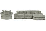 Lindyn Fog 3-Piece Sectional and Chair