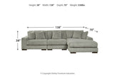 Lindyn Fog 3-Piece Sectional and Chair