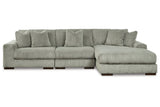 Lindyn Fog 3-Piece Sectional and Chair