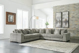 Lindyn Fog 5-Piece Sectional and Ottoman