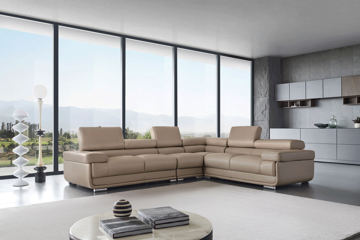 2119 Sectional - Cream Beige by ESF Furniture at Eve Furniture