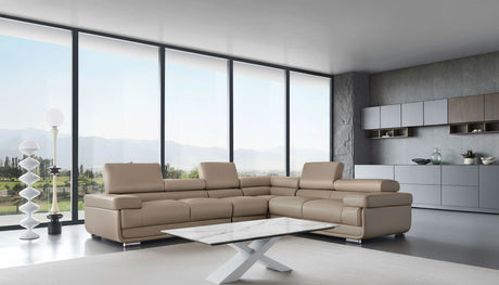 2119 Sectional - Cream Beige by ESF Furniture at Eve Furniture