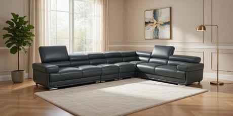 2119 Sectional Large Composition 2, Dark Grey by ESF Furniture at Eve Furniture