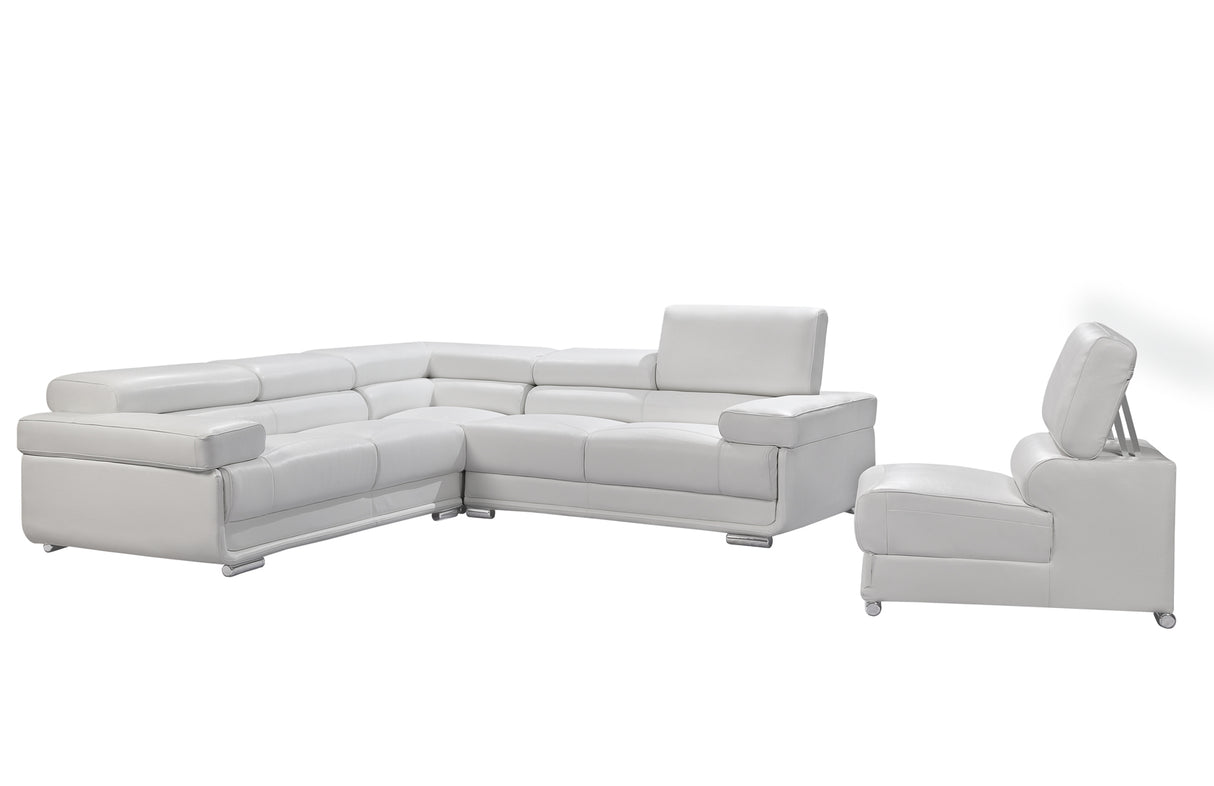 2119 Sectional - White by ESF Furniture at Eve Furniture