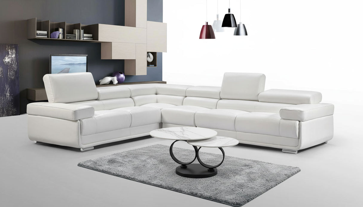 2119 Sectional - White by ESF Furniture at Eve Furniture