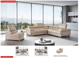 2119 Sectional with Extra Chair - Beige by ESF Furniture at Eve Furniture