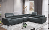 2119 Sectional with Extra Chair- Dark Grey, Composition 2 by ESF Furniture at Eve Furniture