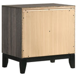Juego de dormitorio de 4 piezas con panel completo Watson Grey Oak