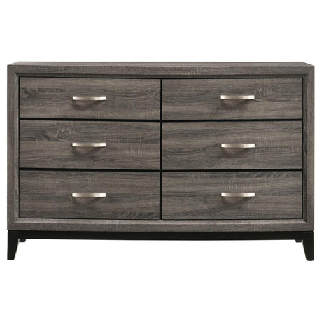 Watson Gray Oak 4-Piece Full Panel Bedroom Set by Coaster at Eve Furniture