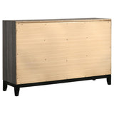 Juego de dormitorio de 4 piezas con panel completo Watson Grey Oak