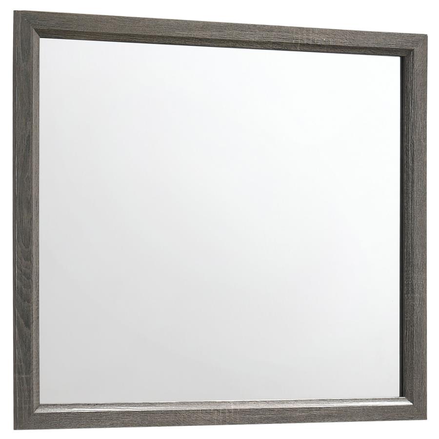 Juego de dormitorio de 4 piezas con panel completo Watson Grey Oak