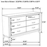 Watson Gray Oak/Black 4-Piece Eastern King Bedroom Set by Coaster at Eve Furniture