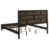 Watson Gray Oak/Black 5-Piece California King Panel Bedroom Set by Coaster at Eve Furniture