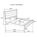 Watson Gray Oak/Black 5-Piece California King Panel Bedroom Set by Coaster at Eve Furniture