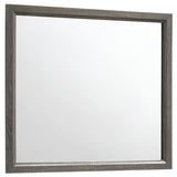 Juego de dormitorio de 4 piezas Watson Gray Oak con panel doble