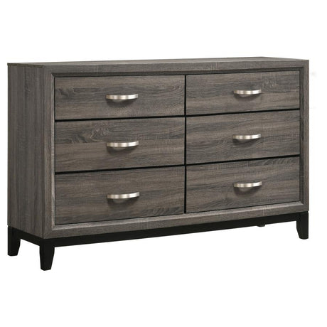 Watson Gray Oak 5-Piece Twin Panel Bedroom Set by Coaster at Eve Furniture