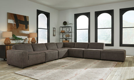 Allena Gunmetal 6-Piece Modular RAF Sectional