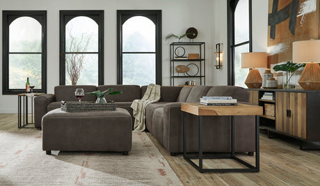 Allena Gunmetal 5-Piece Symmetrical Modular Sectional