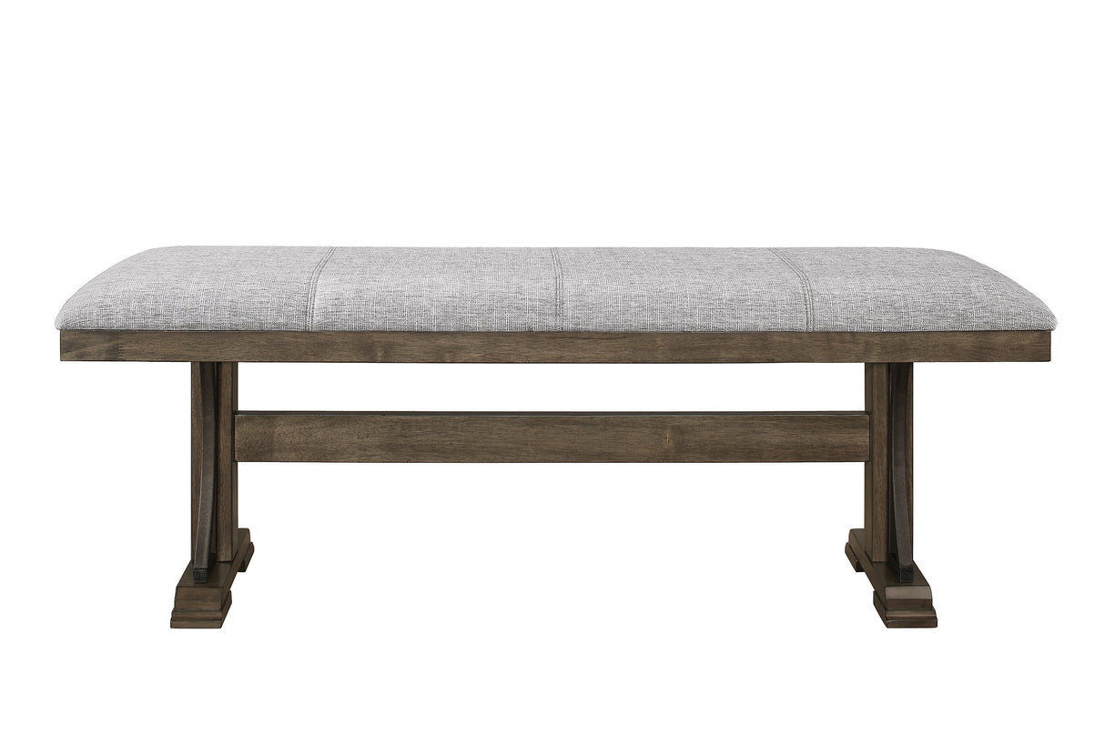 Quincy Grayish Brown Dining Bench