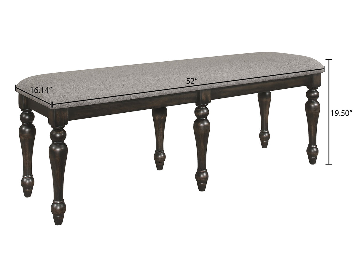 Hilara Espresso/Brown Dining Bench