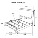 Hyland Natural 4-Piece Eastern King Bedroom Set by Coaster at Eve Furniture