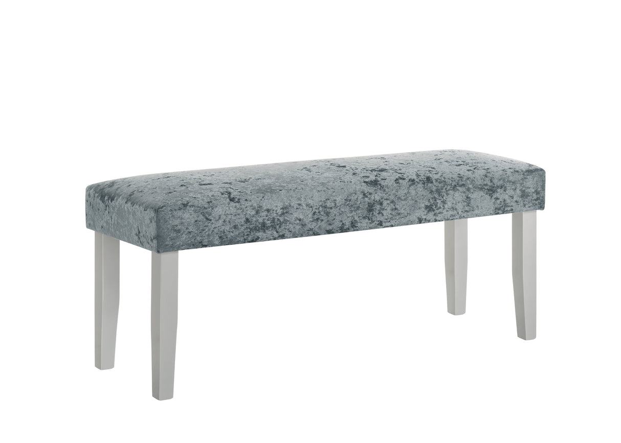 Vela Silver Dining Bench