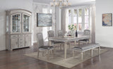 Klina Silver Champagne Dining Bench