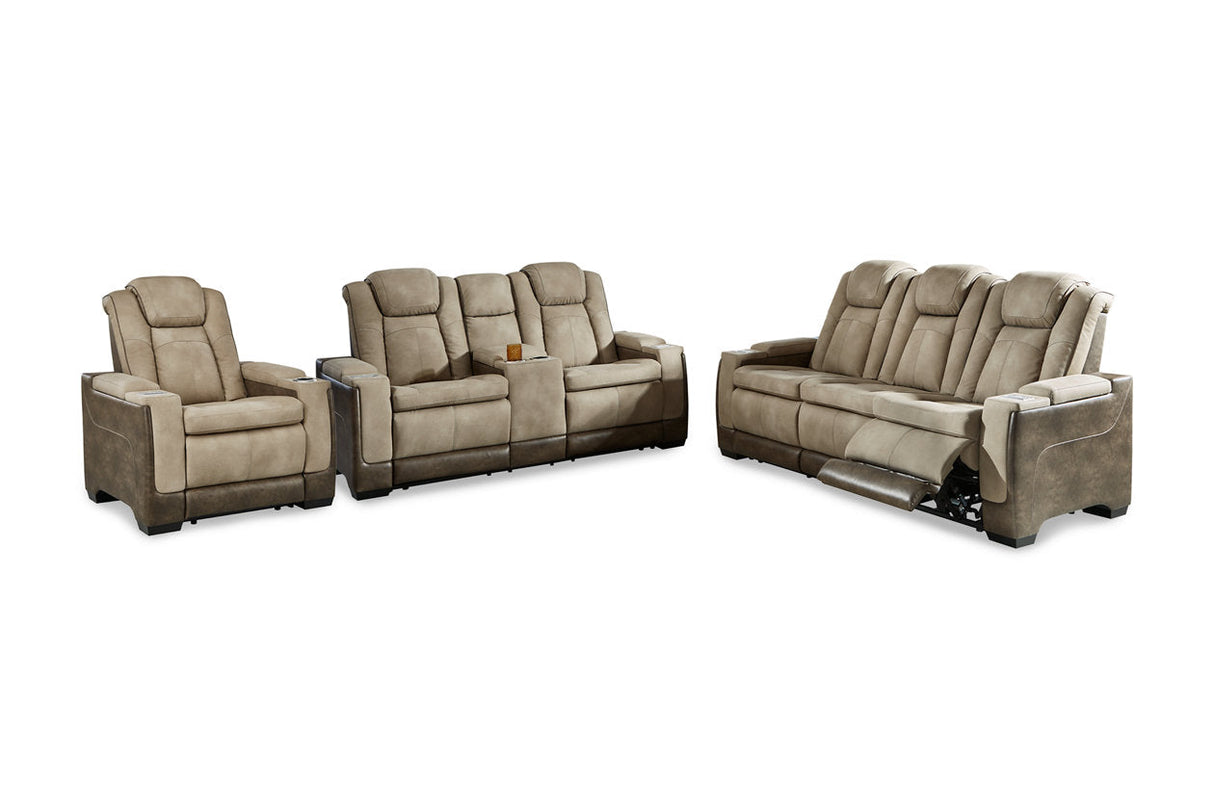 Next-Gen DuraPella Sand Power Reclining Sofa, Loveseat and Recliner