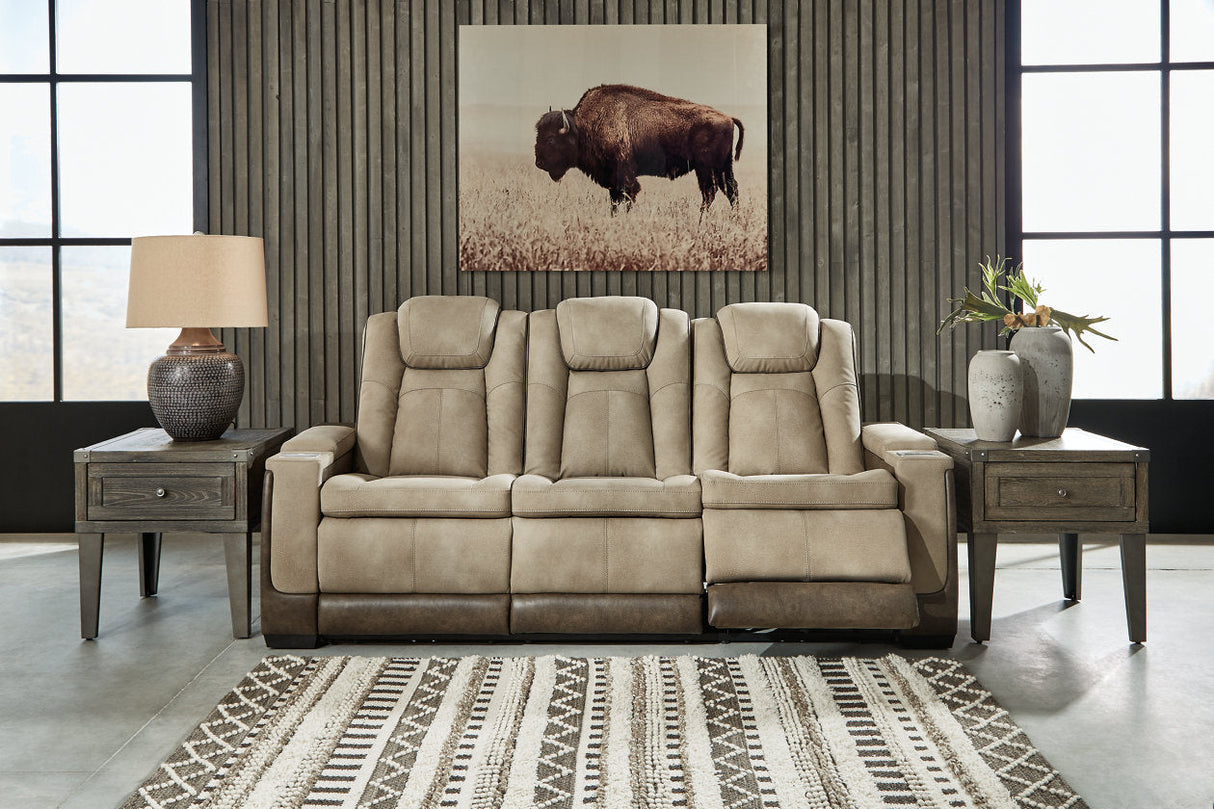 Next-Gen DuraPella Sand Power Reclining Sofa