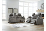 Next-Gen DuraPella Slate Power Reclining Sofa and Loveseat