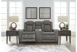 Next-Gen DuraPella Slate Power Reclining Loveseat with Console