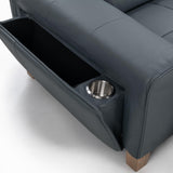 Alea Reclining Sofa - Smoke Blue by Classic Home at Eve Furniture