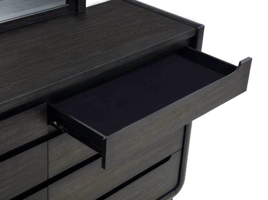 Leandro Burnished Black 5-piece Eastern King Bedroom Set by Coaster at Eve Furniture