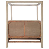 Solano Weathered Mango 83-inch California King Canopy Bed by Coaster at Eve Furniture