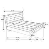 Woodmont Rustic Golden Brown 4-Piece California King Storage Bedroom Set by Coaster at Eve Furniture