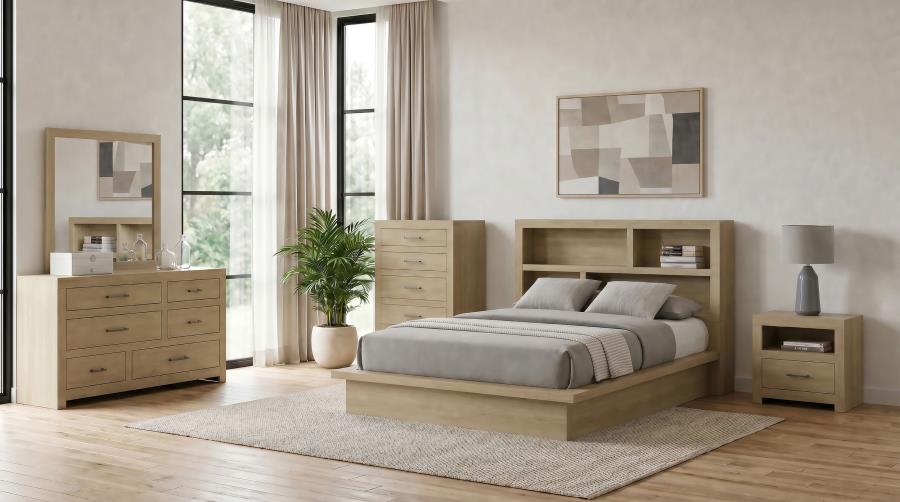 Hendricks Light Oak 5-piece Queen Bedroom Set by Coaster at Eve Furniture