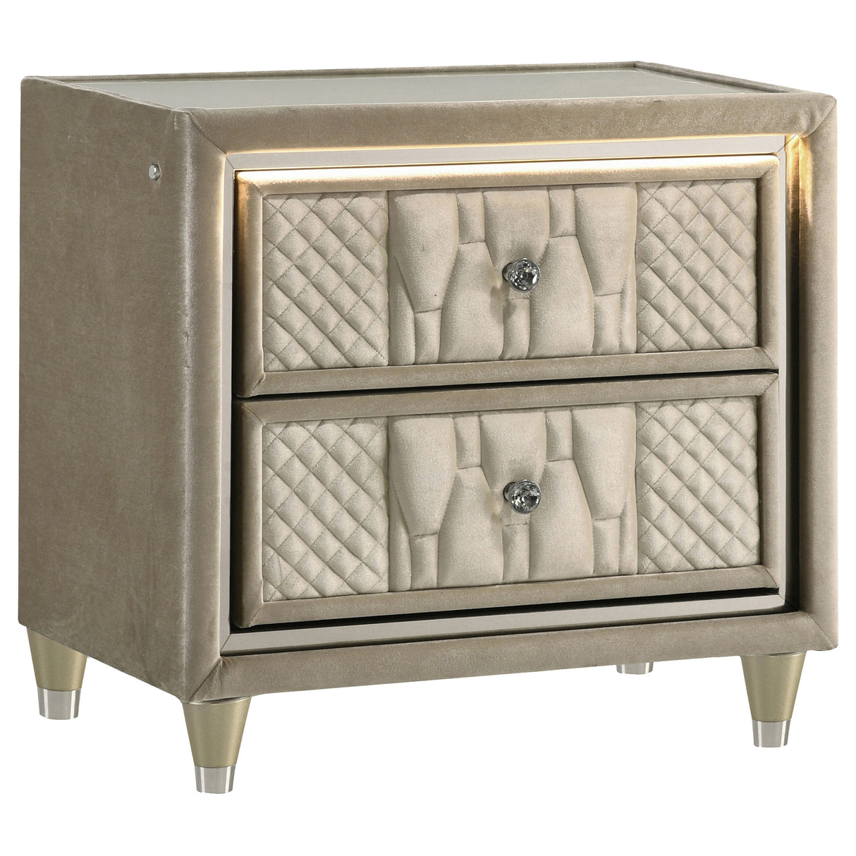 Lorient Ivory and Camel 4-Piece California King Bedroom Set by Coaster at Eve Furniture