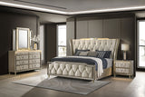 Lorient Ivory and Camel 4-Piece California King Bedroom Set by Coaster at Eve Furniture