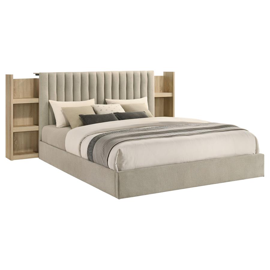 Arielle Light Oak 4-piece Eastern King Bedroom Set by Coaster at Eve Furniture