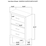 Arielle Light Oak 5-piece Queen Bedroom Set by Coaster at Eve Furniture