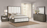 Juego de dormitorio Durango Washed Oak de 4 piezas Eastern King