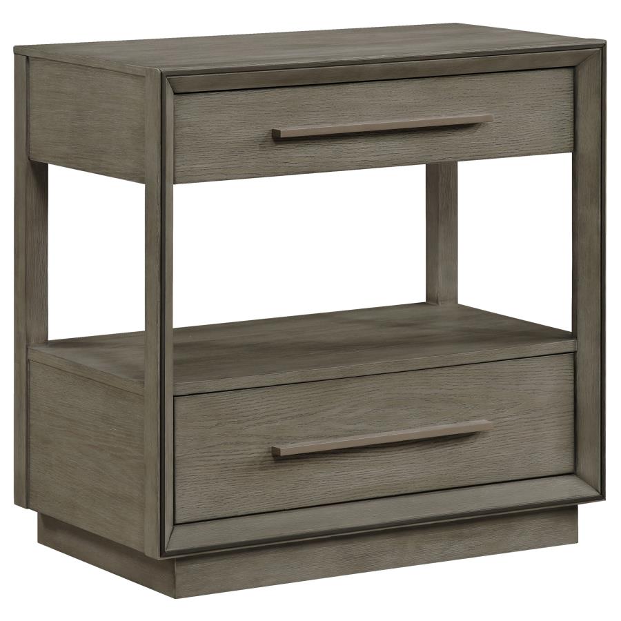Juego de dormitorio Durango Washed Oak de 4 piezas Eastern King