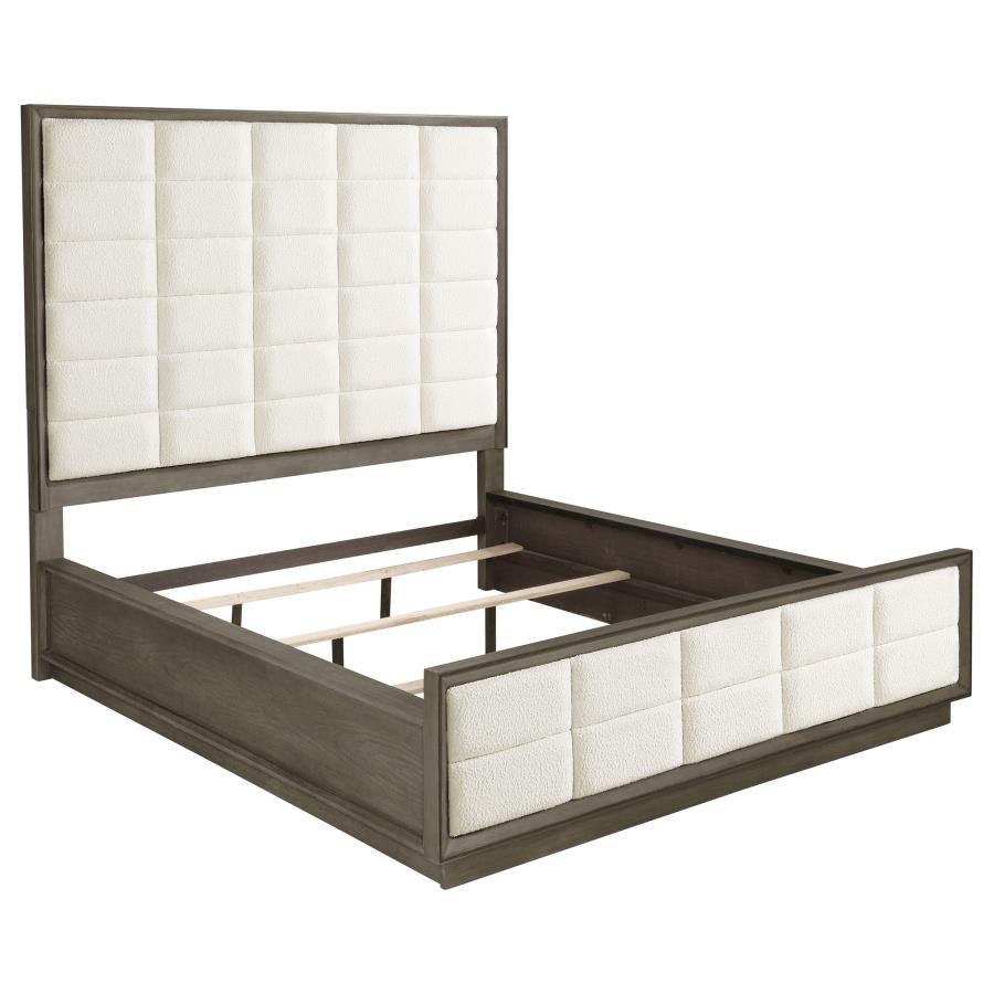 Juego de dormitorio California King Durango roble lavado de 4 piezas