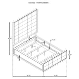 Juego de dormitorio de 5 piezas Durango Washed Oak California King
