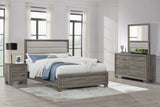 Wright Brown Oak 4-Piece Eastern King Bedroom Set