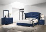 Melody Pacific Blue 4-piece Queen Bedroom Set by Coaster at Eve Furniture