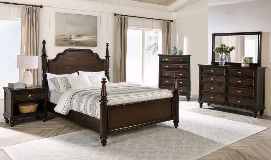 Andover Dark Oak 5-Piece California King Bedroom Set