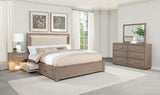 Juego de dormitorio Kenora Barley Brown de 4 piezas tamaño King del este