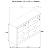 Juego de dormitorio Kenora Barley Brown de 4 piezas tamaño King del este
